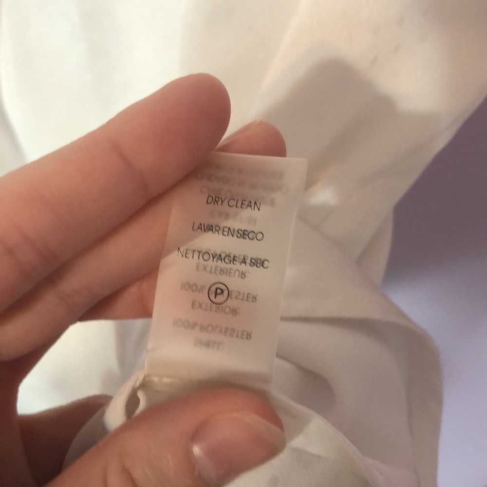 Calvin Klein White Dot Patterned Blouse - image 4